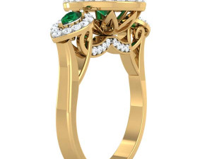 cocktail ring for ladies Modello 3D