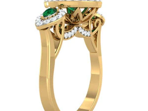 cocktail ring for ladies 3D Model