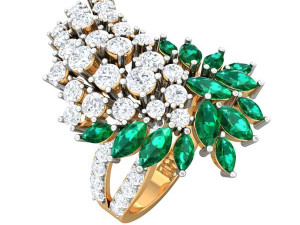 cocktail ring for ladies Model 3D
