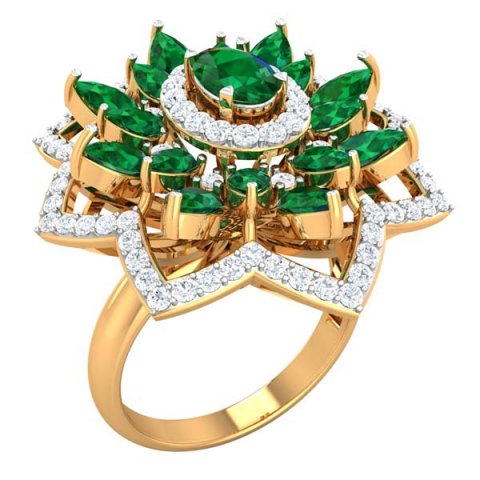 cocktail ring for ladies Modelo 3D .c4d .max .obj .3ds .fbx .stl .blend 