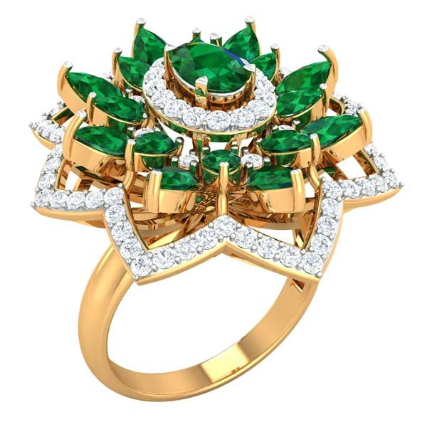 cocktail ring for ladies 3D Model .c4d .max .obj .3ds .fbx .stl .blend 