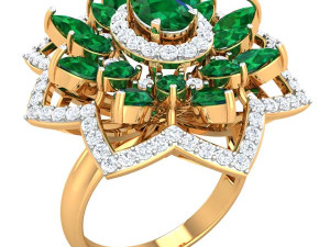 cocktail ring for ladies 3Dモデル