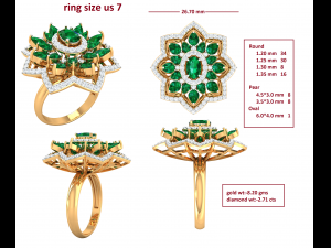 cocktail ring for ladies Modelo 3D