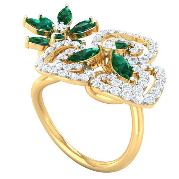 cocktail ring for ladies 3D Model .c4d .max .obj .3ds .fbx .stl .blend 