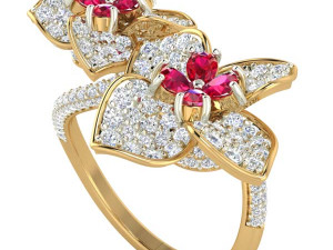 cocktail ring for ladies Modello 3D