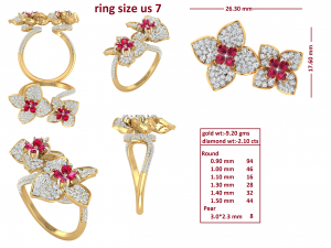 cocktail ring for ladies 3D Model