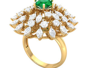 cocktail ring for ladies 3Dモデル