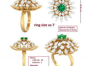 cocktail ring for ladies 3D Model