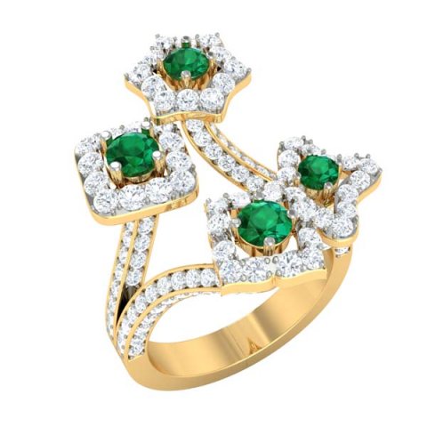 cocktail ring for ladies Modello 3D .c4d .max .obj .3ds .fbx .stl .blend 