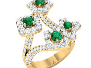 cocktail ring for ladies Modello 3D