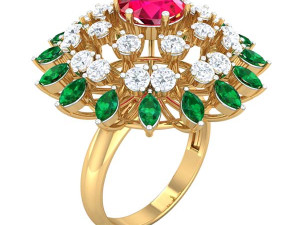 cocktail ring for ladies Modelo 3D