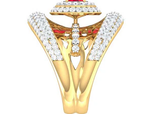 cocktail ring for ladies 3D Model