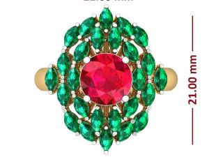 cocktail ring for ladies 3D Model