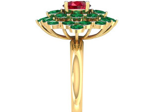 cocktail ring for ladies 3D Model