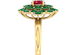cocktail ring for ladies 3D Model