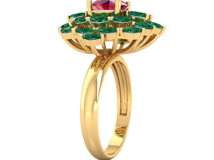 cocktail ring for ladies 3D Model