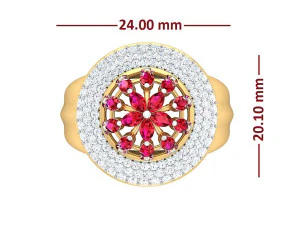 cocktail ring for ladies 3D Model