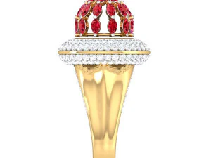 cocktail ring for ladies 3D Model