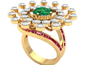 cocktail ring for ladies Modelo 3D