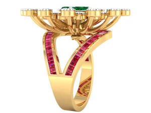 cocktail ring for ladies 3D Model
