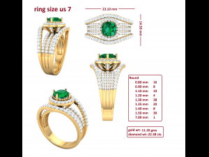 cocktail ring for ladies 3D Модель