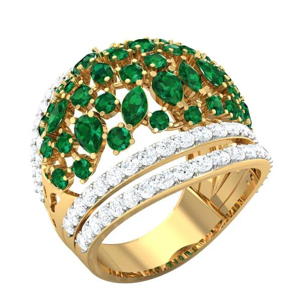 cocktail ring for ladies 3D Model .c4d .max .obj .3ds .fbx .stl .blend 