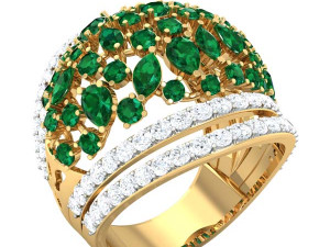 cocktail ring for ladies 3D मॉडल