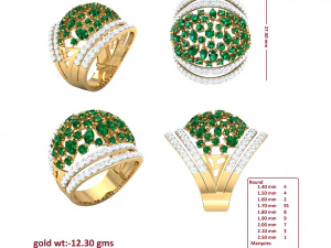 cocktail ring for ladies 3D Model