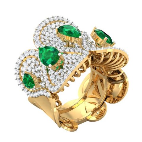cocktail ring for ladies 3D Model .c4d .max .obj .3ds .fbx .stl .blend 