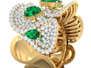cocktail ring for ladies 3D Model