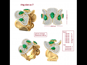 cocktail ring for ladies 3D Model