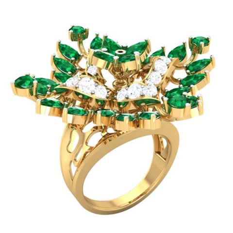 cocktail ring for ladies Model 3D .c4d .max .obj .3ds .fbx .stl .blend 