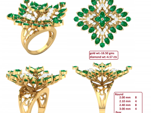 cocktail ring for ladies Model 3D