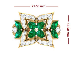 cocktail ring for ladies 3Dモデル
