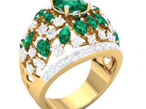 cocktail ring for ladies 3D Model