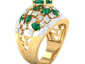 cocktail ring for ladies 3D Модель