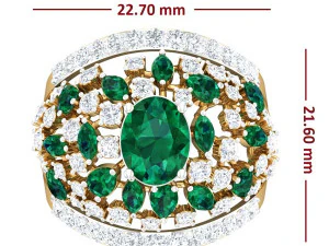 cocktail ring for ladies 3D Model
