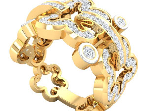 cocktail ring for ladies 3D 모델