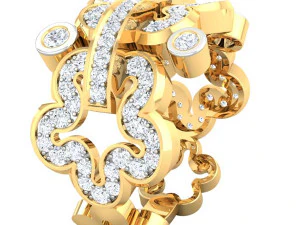cocktail ring for ladies 3D Model