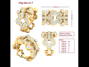 cocktail ring for ladies 3D Model