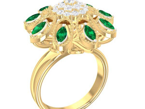 cocktail ring for ladies Model 3D