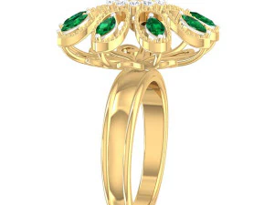 cocktail ring for ladies 3D Model