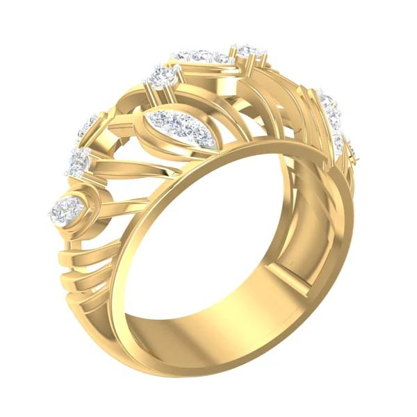 cocktail ring for ladies 3D Model .c4d .max .obj .3ds .fbx .stl .blend