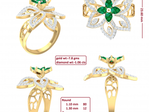 cocktail ring for ladies 3D 모델