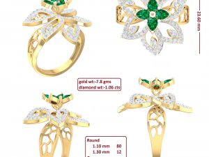 cocktail ring for ladies 3D Model