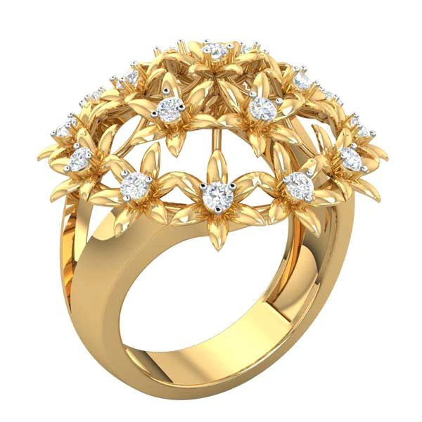 cocktail ring for ladies 3D Model .c4d .max .obj .3ds .fbx .stl .blend 