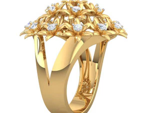 cocktail ring for ladies 3D Model