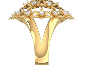 cocktail ring for ladies 3D Model
