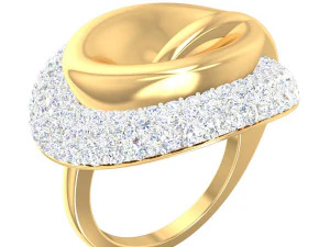 cincin koktail untuk wanita Model 3D