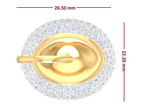 cocktail ring for ladies 3D Модель